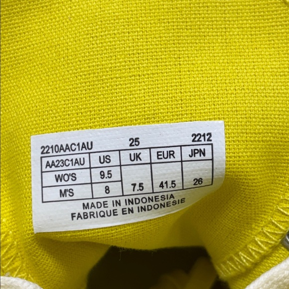 P F Flyers Hi All American Aurora Sneaker Canvas Yellow Sz Men 8 Women 9.5 - Picture 8 of 12